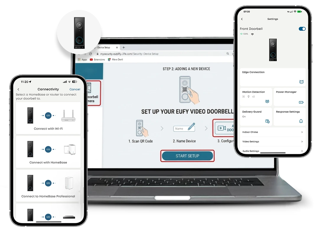Eufy doorbell Camera setup